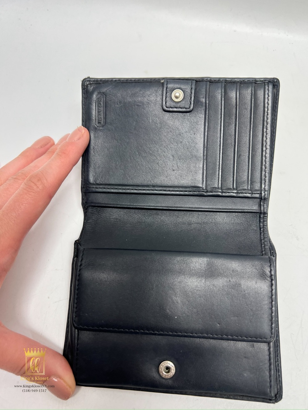 Coach Signature Bifold Wallet - Picture 4 of 11